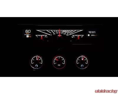 Dakota Digital HDX System Black Face for 1961-1962 Chevrolet Impala, Dashboard Gauge Set - HDX-61C-IMP-K