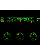 Dakota Digital HDX System Black Face for 1961-1962 Chevrolet Impala, Dashboard Gauge Set                                     - HDX-61C-IMP-K - Image 4