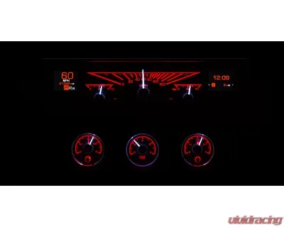 Dakota Digital HDX System Black Face for 1961-1962 Chevrolet Impala, Dashboard Gauge Set - HDX-61C-IMP-K