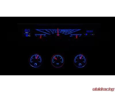 Dakota Digital HDX System Black Face for 1961-1962 Chevrolet Impala, Dashboard Gauge Set - HDX-61C-IMP-K