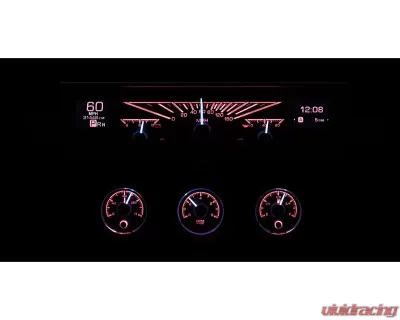 Dakota Digital HDX System Black Face for 1961-1962 Chevrolet Impala, Dashboard Gauge Set - HDX-61C-IMP-K