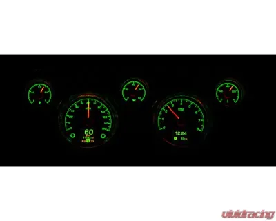 Dakota Digital HDX System Black Face for 1967-1968 Ford Mustang, 5-inch Size - HDX-67F-MUS-K