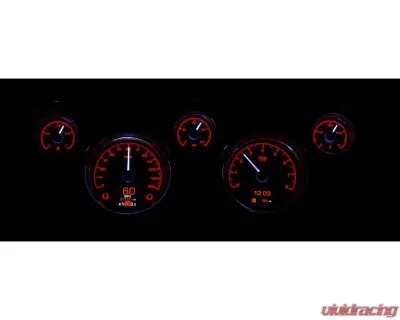 Dakota Digital HDX System Black Face for 1967-1968 Ford Mustang, 5-inch Size - HDX-67F-MUS-K