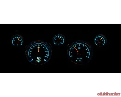 Dakota Digital HDX System Black Face for 1967-1968 Ford Mustang, 5-inch Size - HDX-67F-MUS-K