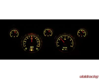 Dakota Digital HDX System Black Face for 1967-1968 Ford Mustang, 5-inch Size - HDX-67F-MUS-K