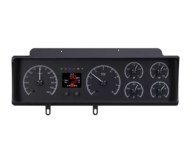 Dakota Digital HDX-70C-MAL-K Black Face System for 1970-1972