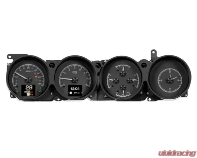 Dakota Digital HDX System Black Face for 1970-1974 Dodge Challenger Rallye - HDX-70D-CLG-K