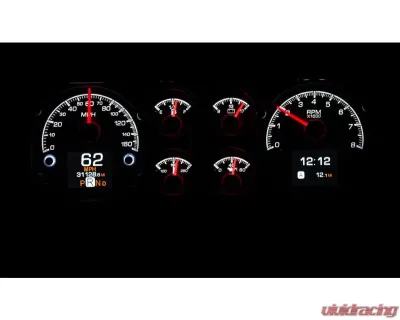 Dakota Digital HDX System Silver Face for Chevrolet Monte Carlo, Malibu, El Camino 1978-87 - HDX-78C-MC-S