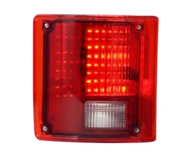 Dakota Digital LED Tail Lights for Chevrolet Suburban Blazer 1987-1991, Red Lens
