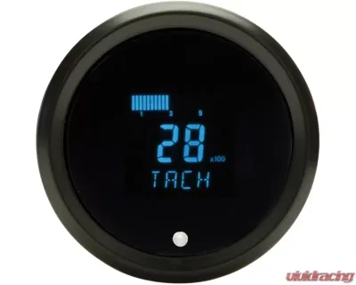 Dakota Digital Odyssey Series II Round 3-3/8" Performance Tachometer Chrome Teal - ODYR-02-1-C