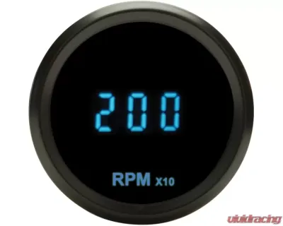 Dakota Digital Odyssey Series II Mini Tachometer 2-1/16" Black Teal ODYR-02-7 - ODYR-02-7