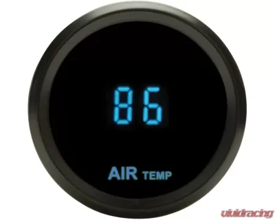 Dakota Digital Odyssey Series II 2-1/16" Ambient Air Temp Gauge Black Chrome Teal - ODYR-14-1-C