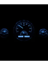 Dakota Digital VHX-1015-C-B Five-Gauge Round Universal System Carbon Fiber Blue Display                                     - VHX-1015-C-B - Image 2