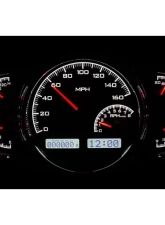 Dakota Digital VHX-1016-S-W Universal Multi-Level VHX System Silver Alloy Face White Display                                     - VHX-1016-S-W - Image 2