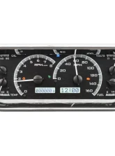 Dakota Digital VHX-1018-K-W Rounded Rectangle VHX System Black Alloy Face White Display                                     - VHX-1018-K-W - Image 3