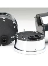 Dakota Digital VHX-1020-S-W Triple Round Universal VHX System Silver Alloy White Display                                     - VHX-1020-S-W - Image 2