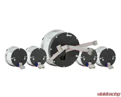 Dakota Digital VHX-1022-K-B 5-Piece Round Universal VHX System Black Alloy Blue Display - VHX-1022-K-B