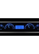 Dakota Digital VHX-1023-S-B Rectangle Universal VHX System Silver Alloy Face Blue Display                                     - VHX-1023-S-B - Image 2