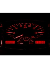 Dakota Digital VHX-32F-S-R VHX System Silver Alloy Face Red Display for 1932 Ford Car                                     - VHX-32F-S-R - Image 2