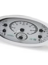 Dakota Digital VHX-32F-S-W System Silver Alloy Face White Display for 1932 Ford Car                                     - VHX-32F-S-W - Image 3