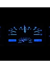 Dakota Digital VHX-39C-S-B VHX System Silver Alloy Face Blue Display for 1939 Chevrolet                                     - VHX-39C-S-B - Image 2