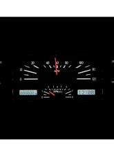 Dakota Digital VHX-39C-S-W VHX System Silver Alloy Face White Display for 1939 Chevrolet                                     - VHX-39C-S-W - Image 2