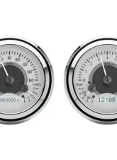 Dakota Digital VHX System Silver Alloy Face White Display for 1947-1953 Chevrolet Truck                                     - VHX-47C-PU-S-W - Image 3