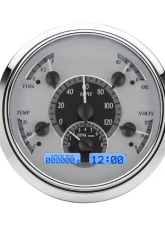 Dakota Digital VHX-49F-S-B VHX System Silver Alloy Face Blue Display for 1949-1950 Ford Car                                     - VHX-49F-S-B - Image 3
