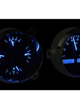 Dakota Digital VHX-51C-S-B VHX System Silver Alloy Face Blue Display for 1951-1952 Chevrolet                                     - VHX-51C-S-B - Image 2