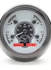 Dakota Digital VHX System Silver Alloy Face Red Display for 1951 Ford Car                                     - VHX-51F-S-R - Image 3