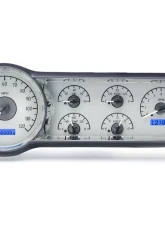 Dakota Digital VHX-53C-S-B VHX System Silver Alloy Face Blue Display for 1953-1954 Chevrolet                                     - VHX-53C-S-B - Image 3
