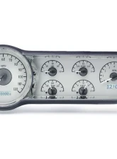 Dakota Digital VHX-53C-S-W VHX System Silver Alloy Face White Display for 1953-1954 Chevrolet                                     - VHX-53C-S-W - Image 2