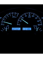 Dakota Digital VHX System Black Alloy Face Blue Display for 1955-1956 Chevrolet Cars                                     - VHX-55C-K-B - Image 2