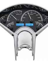 Dakota Digital VHX System Black Alloy Face Blue Display for 1955-1956 Chevrolet Cars                                     - VHX-55C-K-B - Image 3