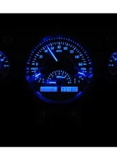 Dakota Digital VHX System Black Alloy Face Blue Display for 1957 Chevrolet Car                                     - VHX-57C-K-B - Image 2