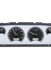Dakota Digital VHX System Silver Alloy Face White Display for 1960-1963 Chevrolet Pickup                                     - VHX-60C-PU-S-W - Image 3