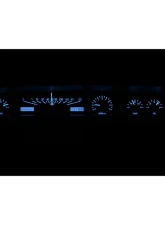 Dakota Digital VHX System Silver Alloy Face Blue Display for 1962 Ford Galaxie                                     - VHX-62F-GAL-S-B - Image 2