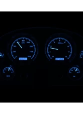 Dakota Digital VHX-63C-VET-K-R Black Alloy Gauge System Red Display for 1963-1967 Chevrolet Corvette                                     - VHX-63C-VET-K-R - Image 3