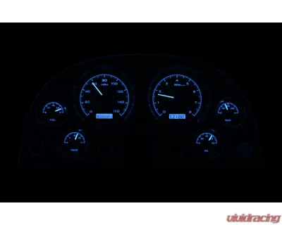 Dakota Digital VHX-63C-VET-K-R Black Alloy Gauge System Red Display for 1963-1967 Chevrolet Corvette - VHX-63C-VET-K-R