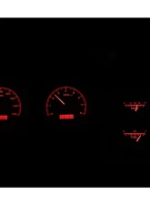 Dakota Digital VHX-68C-CAC-S-R VHX System Silver Alloy Face Red Display for 1968 Chevrolet Camaro                                     - VHX-68C-CAC-S-R - Image 2