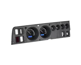 Dakota Digital VHX System Black Alloy Face Blue Display for 1968-1970 Dodge Charger Rallye