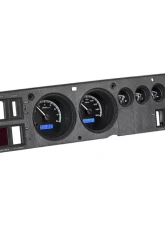 Dakota Digital VHX System Black Alloy Face Blue Display for 1968-1970 Dodge Charger Rallye                                     - VHX-68D-CHG-K-B - Image 3