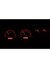 Dakota Digital VHX System Black Alloy Face Red Display for 1968-1970 Dodge Charger Rallye B-Body                                     - VHX-68D-CHG-K-R - Image 2