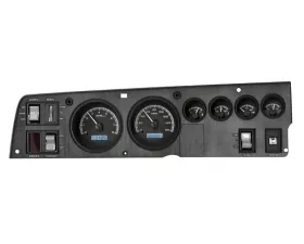 Dakota Digital VHX System Black Alloy Face White Display for 1968-1970 Dodge Charger