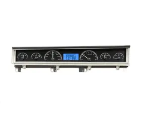 Dakota Digital VHX-68D-STD-K-B VHX System Black Alloy Face Blue Display for 1968-1970 Dodge Coronet Belvedere