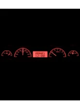 Dakota Digital VHX-68D-STD-K-R System Black Alloy Face Red Display for 1968-1970 Dodge B-Body                                     - VHX-68D-STD-K-R - Image 2