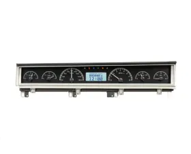 Dakota Digital VHX-68D-STD-K-W VHX System Black Alloy Face White Display Dodge Coronet 1968-1970
