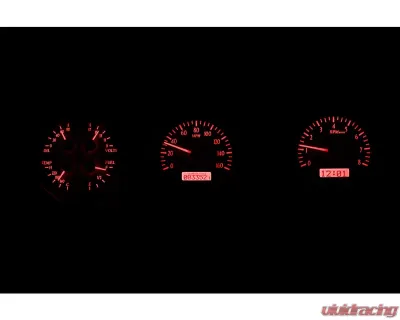 Dakota Digital VHX System Carbon Fiber Face Red Display for 1968 Pontiac GTO - VHX-68P-GTO-C-R