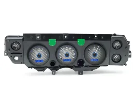 Dakota Digital VHX System Carbon Fiber Face Blue Display for 1970-1972 Chevrolet Chevelle El Camino
