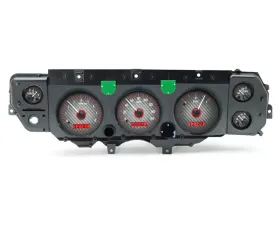 Dakota Digital VHX-70C-CVL-C-R VHX System Carbon Fiber Style Face Red Display for 1970-1972 Chevrolet Chevelle El Camino
